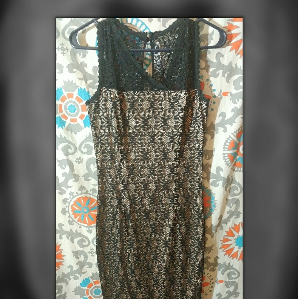 Voodoo Biden Black lace pencil dress/ cocktail